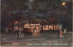 Carte postale ancienne Pavillon tyrolien Lisansky - Bois de Boulogne
                                                                     à Paris 16e
                                