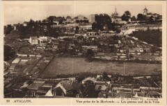 Avallon Vue prise de la Morlande - Les Pentes Sud de la Ville à Avallon