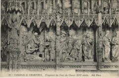 Chartres Cathedrale Fragment du Tour du Choeur France à Chartres