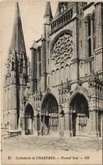 Chartres Cathedrale Portail Sud France à Chartres