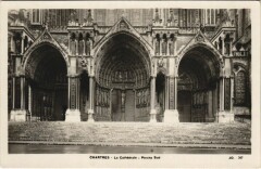 Chartres Cathedrale Porche Sud France à Chartres