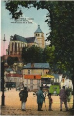 Tonnerre Eglise St.Pierre, vu de l'Allee France à Tonnerre