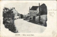 Chichee Entree route de Chablis France à Chablis