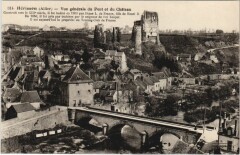 Herisson Vue Generale du Pont et du Chateau