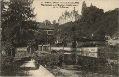 Montigny-le-Gannelon Vannage de l'Usine Electrique et le Chateau -
													28 Eure et Loir
												