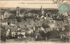 Dreux Vue Generale prise des Fortifications de l'Ancien Chateau à Dreux
