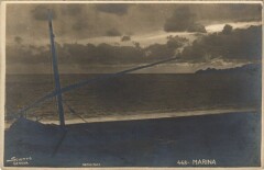Marina - Beache Scene with a Sailboat on the Shore Ships