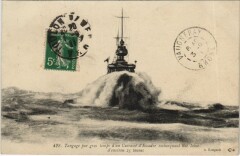 Tangage par Gros Temps d'un Cuirasse d'Escadre Ships