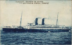 S.S. Gouverneur General Jonnart Cie Gle Transatlantique Ships