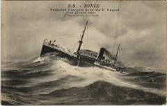 S.S. Ionie - Paquebot Francais de la Cie N. Paquet Ships