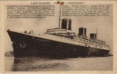 Le Paquebot Normandie - Cie Gle Transatlantique Ships