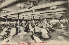 S.S. Charles Roux - Salle a Manger des 1. Classes Ships