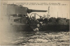 Catastrophe du Cuirasse La Liberte - 1911 Ships