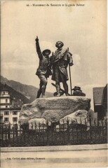 Monument de Saussure et le Guide Balmat -
													04 Alpes de Hautes Provence
												