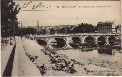 Montlucon Quai des Nicauds et Pont du Cher