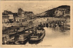 Rouen - Quai de Paris et cote à Rouen