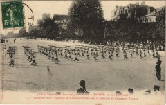 Troyes 34e Fete Federale Gymnastique 1908 Bataillon de Chasseurs à Troyes