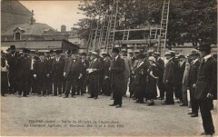 Troyes Concours Agricole et Horticole 1922 Sortie du Ministre à Troyes