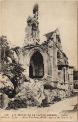 Les ruines de La Grande Guerre Vailly Abside de l' Eglise