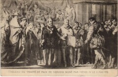 Tableau du traite de paix