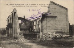 La Guerre europeenne Batiment de la gare