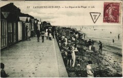 Langrune-sur-Mer La Digue et la Plage à Langrune-sur-Mer