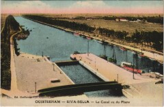 Ouistreham Riva-Bella - Le Canal vu du Phare à Ouistreham