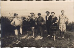 People on Excursion - Photo Postcard