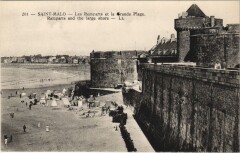 Saint-Malo Les Remparts et la Grande Plage à Saint-Malo