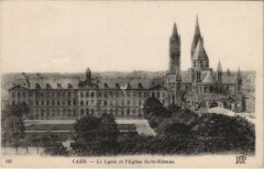 Caen Le Lycee et Eglise Saint Etienne