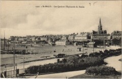 Saint Malo Les Quais et Esplanade du Bassin à Saint-Malo
