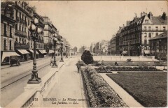 Rennes Vilaine couverte, Les Jardins à Rennes
