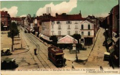 Roanne-La Place d'Armes-Carr. des Rues Nationale,du Commerce à Roanne