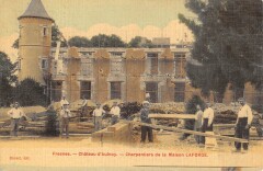 Fresnes Chateau D'Aulnoy Charpentiers De La Maison Laforge - Cpa Toilee