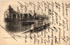 Paris Expo 1900 - Perspective sur la Seine