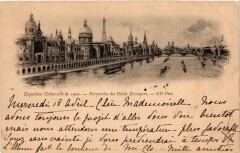 Paris Expo 1900 - Perspective des Palais Etrangers