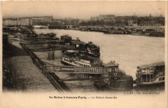 Carte postale ancienne La Seine à Austerlitz
                                                                     à Paris 5e
                                