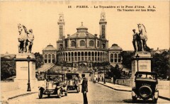 Carte postale ancienne Le Trocadéro et le Pont d'Iéna
                                                                     à Paris 7e
                                