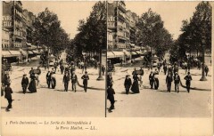 La Sortie du Métropolitain à la Porte Maillot à Paris 17e
