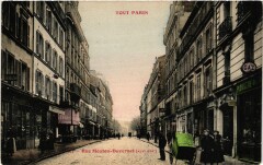 Carte postale ancienne Rue Mouton Duvernet
                                                                     à Paris 14e
                                