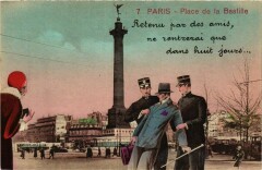 Paris 4e Place de la Bastille. à Paris 4e