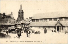 Honfleur L'Eglise Sainte-Catherine et le Marche à Honfleur