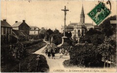 Cabourg Le Calvaire et l'Abside de l'Eglise à Cabourg