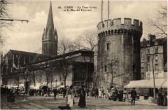 Caen La Tour Leroy et le Marche Couvert