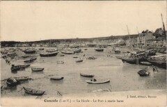 Cancale La Houle, Le Port a maree basse -
																					35260 Cancale
																			