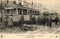 Paris Explosion de Saint-Denis 1916 un cheval tue