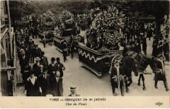 Paris Obseques de Mr Jaures Char des Fleurs