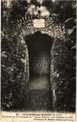 Villiers s Marne La Grotte ou fut composee France