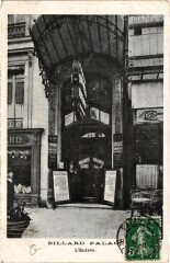 Paris Billard Palace l'Entrée