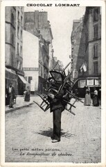 Carte postale ancienne Paris Petits Metiers le Rempailleur de chaises
                                